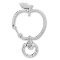 Keychain carabiner apple nickel