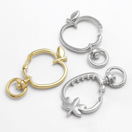 Key holder carabiner strawberry nickel