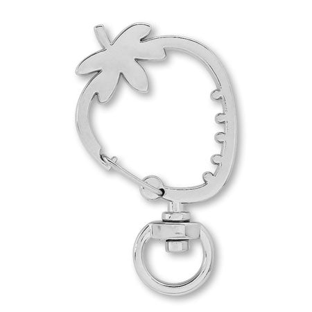 Key holder carabiner strawberry nickel
