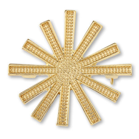 Clay, Brooch-Splash, two-cane gold.