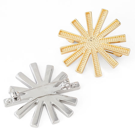 Clay, Brooch-Splash, two-cane gold.