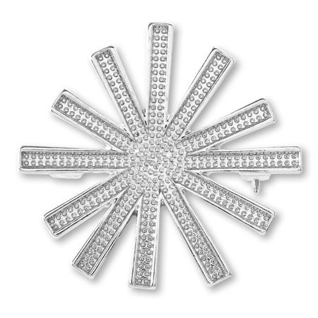 Clay-based brooch splash, two-can-can lobe-colored logicus