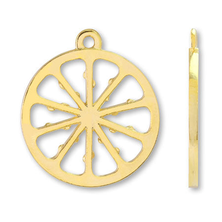 Régine Frame Citrus Slice Gold