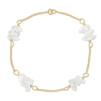 天然石 めがね留めチェーン サザレ クリスタル(天然)/G