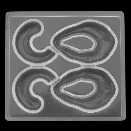 Fine silicone mold deformable ring & ear hoop