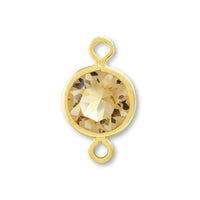 Chanel Stone #1088 2 rings Lt. Colorado Topaz/G