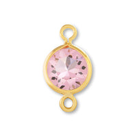 Chanel Stone #1088 2 rings Lt. Rose/G