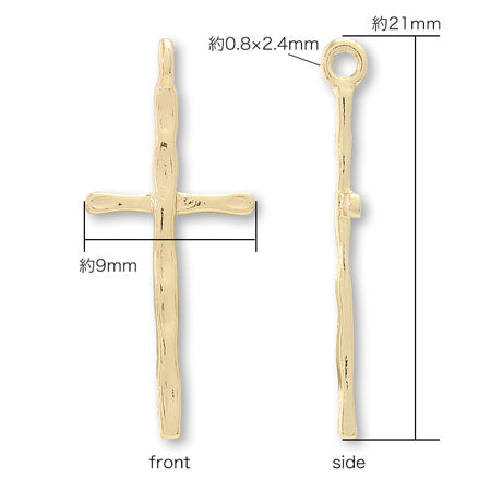 Charm cross No.14 rhodium color