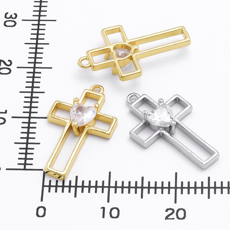 Charm cross No.18 gold
