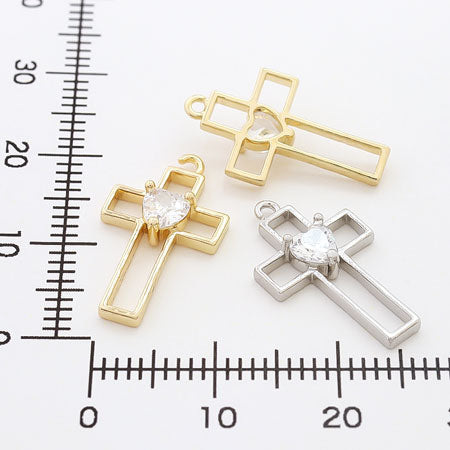Charm Cross No.18 Rhodium Color
