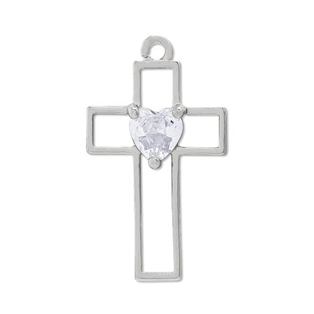 Charm Cross No.18 Rhodium Color