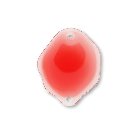 パドルパーツ 変形ラウンド 2穴 レッド【アウトレット】