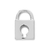 Charm Padlock No.1 Rhodium Color