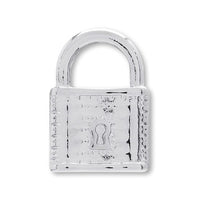 Charm Padlock No.3 Rhodium Color