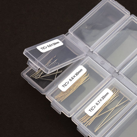 Parts case square 10 sets with seals (for T-pin and 9-pin)