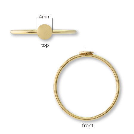 Ringdai Staking Ring Ring Disk K14GF