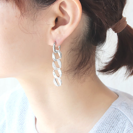 ピアス チタンフープチャンキー ゴールド
