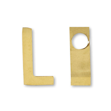 Metal Part Initials L Gold