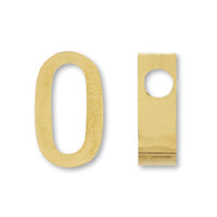Metal parts initial o gold