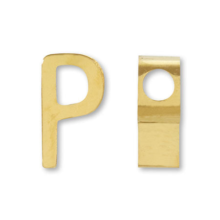 Metal parts initial P gold