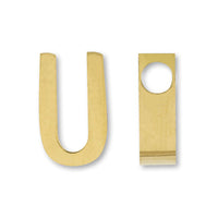 Metal parts initial U gold