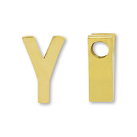 Metal parts initial Y gold