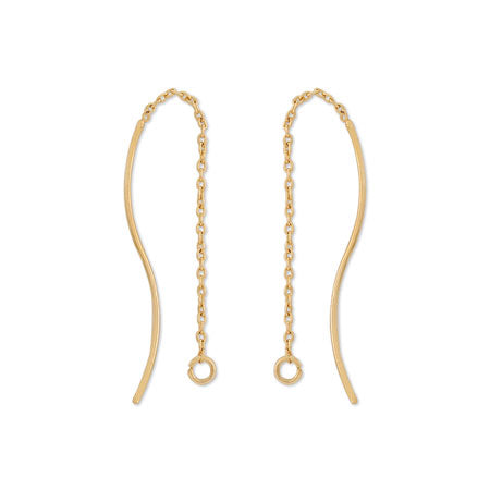 American Earrings Wave No.2 Gold