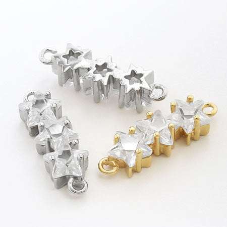 Charm Cubic Zirconia Claw Claw Claw 3rd No.2 2 2 Cancan Rodium Color