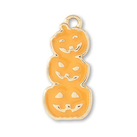 Charm 3 Halloween pumpkins Orange/G