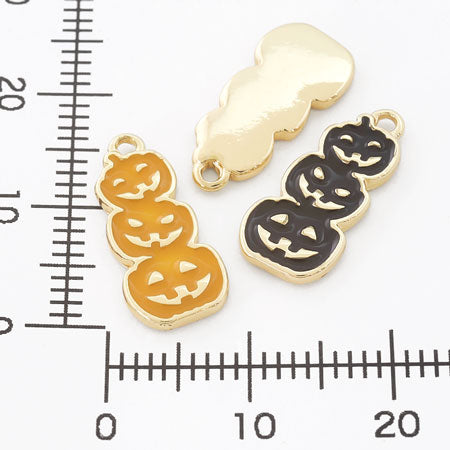Charm 3 Halloween pumpkins Orange/G