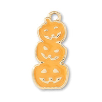 チャーム ハロウィンカボチャ3連 オレンジ/G