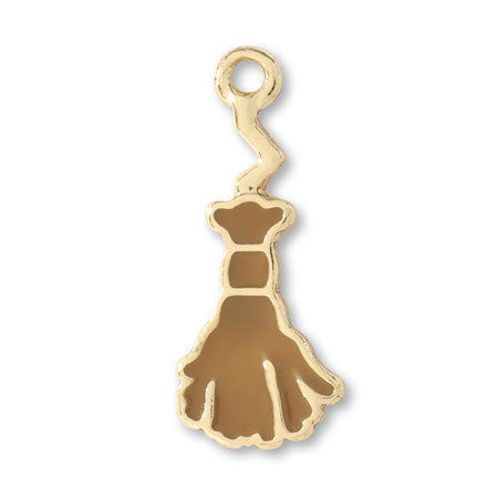 Charm Halloween Broom Brown/G