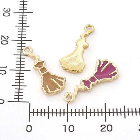 Charm Halloween Broom Brown/G