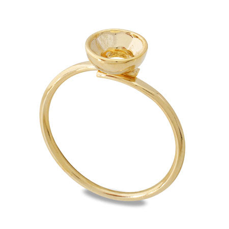 Ring stand with stone seat round