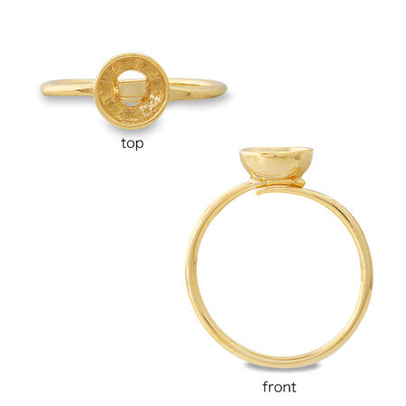 リング台 石座付 ラウンド#1088 ゴールド