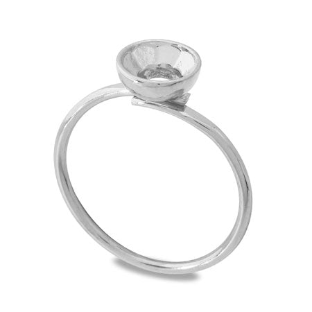 Ring stand with stone seat round