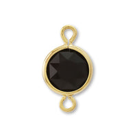 Chanel Stone #1088 2 rings Jet/G