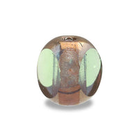 Czech fire polish 3-sided cut mint green/B