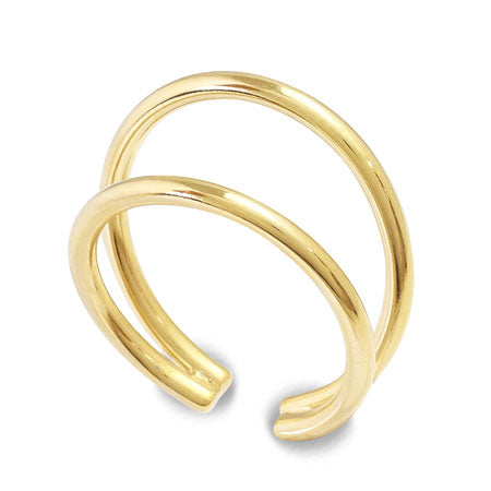 Ring stand (ear cuff) double gold