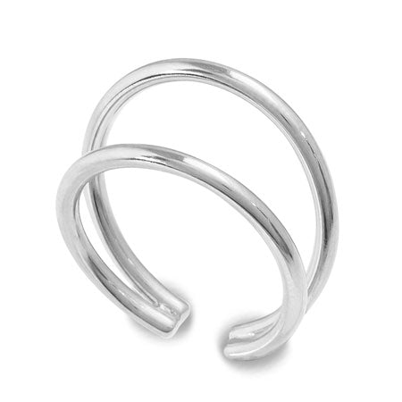 Ring stand (ear cuff) double rhodium color