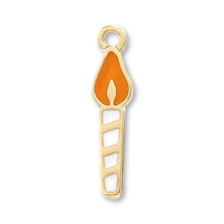 Charm Candle: Flat Orange/G