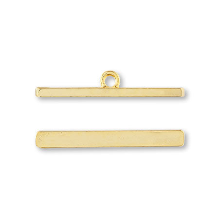 Metal parts with gold