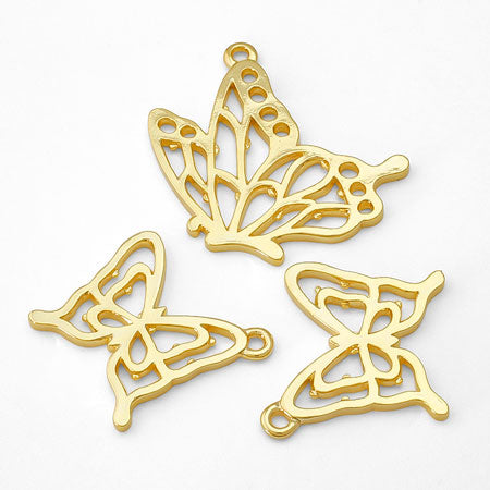 レジンフレーム 蝶 No.2 ゴールド