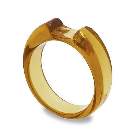 Ring stand resin stone seat No.1 clear brown