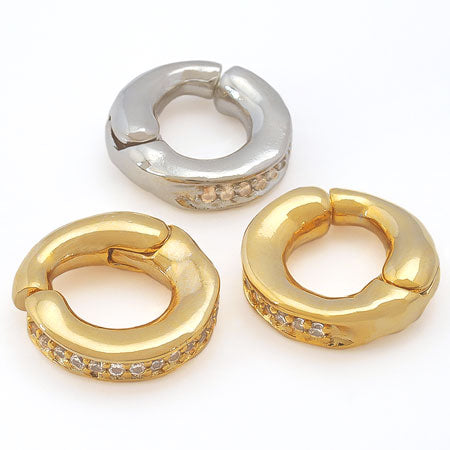 イヤーカフ バネ式 No.1 キュービックジルコニア/RC