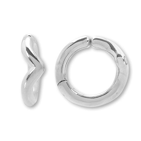 Ear cuff spring type No.2 rhodium color
