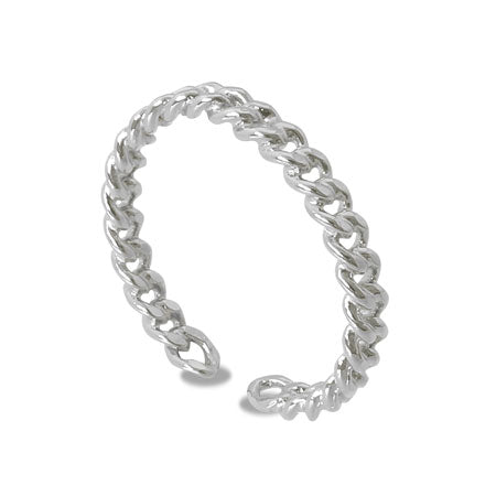 Ring stand (ear cuff) Chain 1 Rhodium color