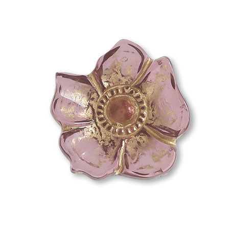 Acrylic Made in Germany Flower 22 Clear Plum/G