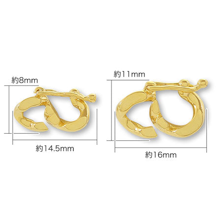 Design clasp Kihei rhodium color