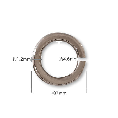 Jump ring warn rhodium color